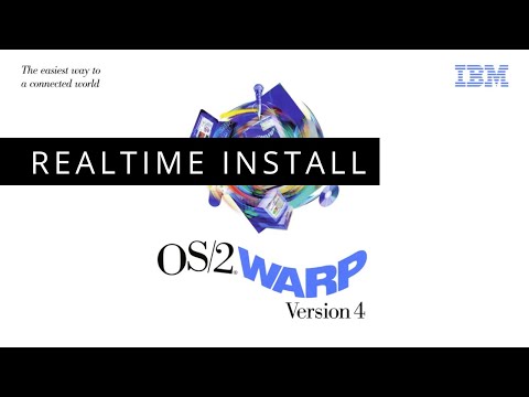 Realtime install of OS/2 Warp 4 in 2022
