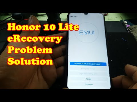 Honor 10 Lite eRecovery mode problem EMUI Recovery