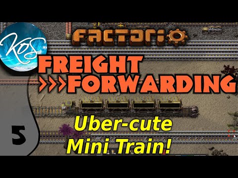 Factorio Freight Forwarding Mod 5 - BASE RAIL STATION  - Ships, trains! - Let's Play