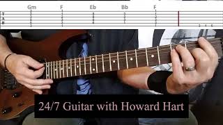 TOMMY BOLIN GUITAR LESSON - How To Play THE GRIND By Tommy Bolin