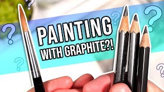 Trying PAINTING with Graphite Pencils for the FIRST TIME! WATER with Graphite???