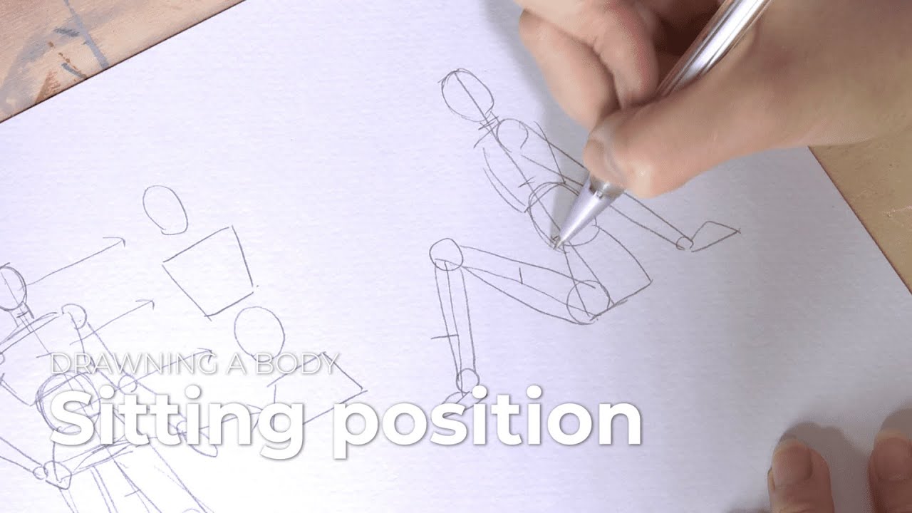 Draw a body: Sitting position