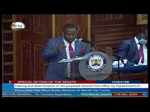 SENATE PROCEEDINGS, SPECIAL SITTING, 17TH DECEMBER 2020