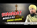 Shahadat Moula Ali رٙضِیٙ اللہُ عٙنہُ Allama Muhammad Farooque Khan Razvi