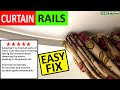 Secret to Super Smooth Curtains on Curtain Rails How to fix Sticking Curtains on Curtain Rails