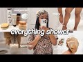 MY EVERYTHING SHOWER ROUTINE Skin Hair Body Care Shaving Hygiene Tips