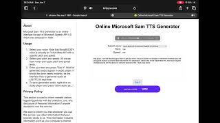 How to Get My Voice in tetyys.com/SAPI4 ft. Carl the NPC