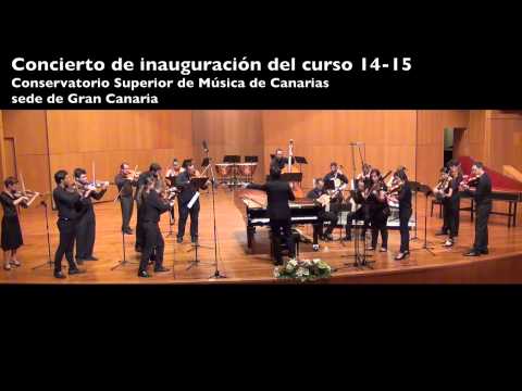 Concierto Inauguración Curso 14-15 Conservatorio Superior de Música de Canarias. Sede Gran Canaria