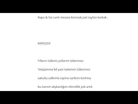 Rapozof   Tükenmez Kalem ft saian Şarkı Sözü