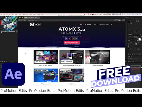AtomX Packs Collection 2025 Updates Free Download After effects & Premiere pro Free Download