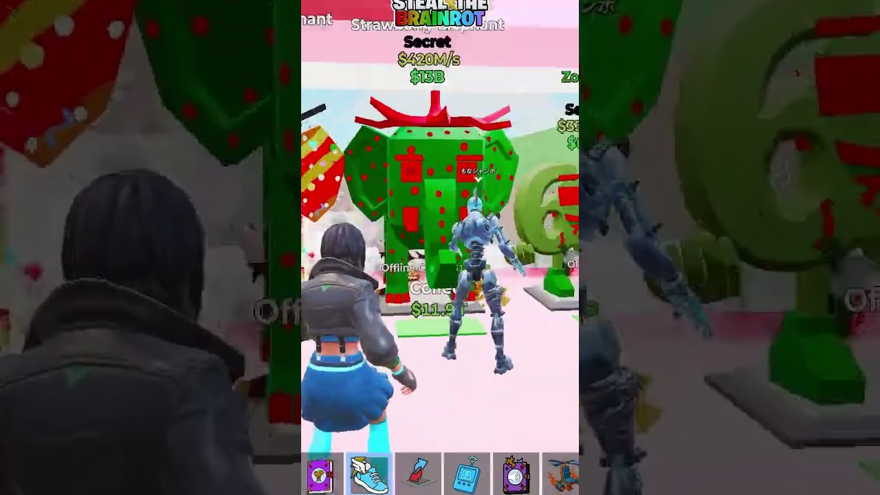 チンパンジー二バナ二ー二かミステリーハウスやってみた！！ #fortnite #フォートナイト #ブレインロット#ミステリーハウス