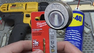 (405) Step By Step Mailbox Lock Drilling if You