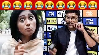 RJ Balaji Trolls Julie in CSK vs DD Match! | IPL 2018