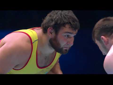 BRONZE FS - 97 kg: A. ALBOROV (AZE) df. M. IBRAGIMOV (KAZ) by VPO1, 3-2