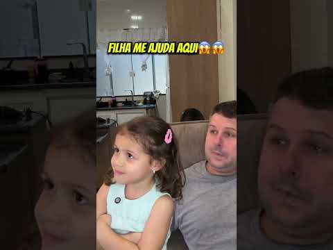 FILHINHA AJUDANDO O PAI A TOMAR O REMÉDIO, QUE DÓ!!????