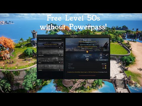 Lost Ark FREE Level 50 Chars without Powerpass! How Knowledge Transfer works!