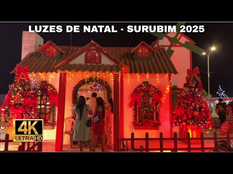 Surubim - PE, Brasil – A Magia do Natal 2025 | Passeio Noturno em 4K