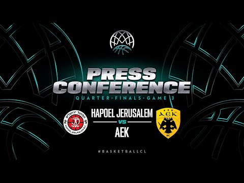 Hapoel Jerusalem v AEK - Press Conference | Basketball Champions League 2022/23