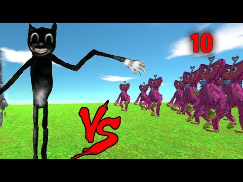 Cartoon Cat VS 10 Kissy Missy | Animal Revolt Battle Simulator