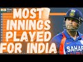 Most Innings Played For India In History Top 15 1932 2020 Cricket India
