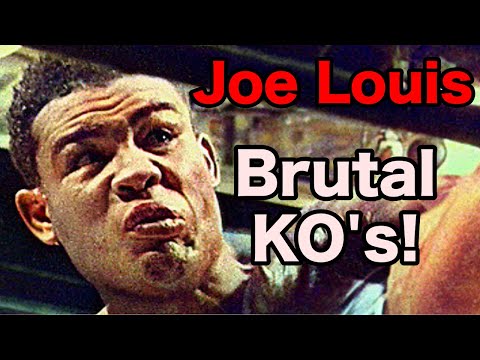 The Most Brutal Heavyweight KO Puncher - Joe Louis!!