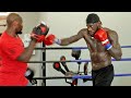 DEONTAY WILDER EXPLOSIVE PAD WORKOUT - REVEALS NEW TRICKS AHEAD OF RETURN WITH MALIK SCOTT