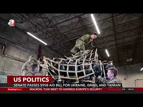 U.S. Senate approves a $95 billion aid package for Ukraine, Israel, and Taiwan