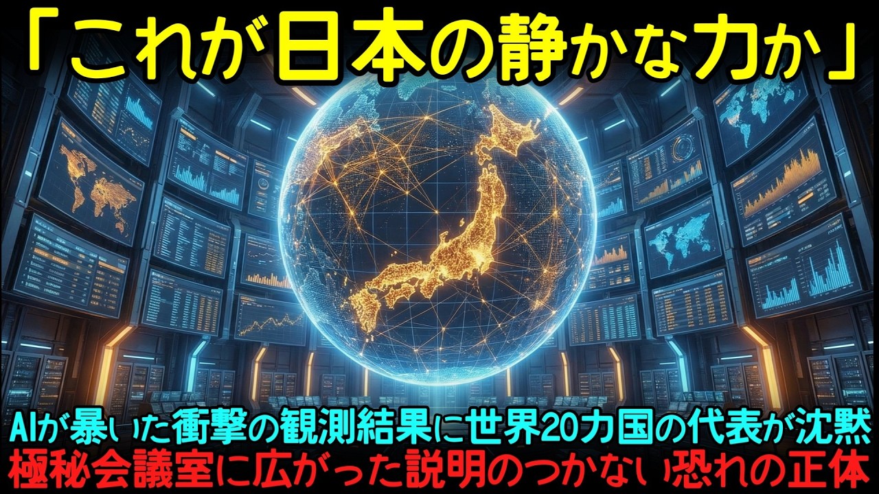 【海外の反応】「日本人には絶対に知らせるな」極秘会議での禁断の一言→AIが暴いた衝撃の観測結果に世界20カ国の代表が沈黙した夜