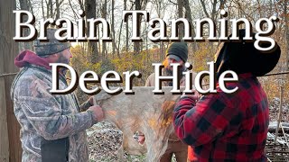 Brain Tanning Deer Hide and Hunting Camp Vlog with Best Practices