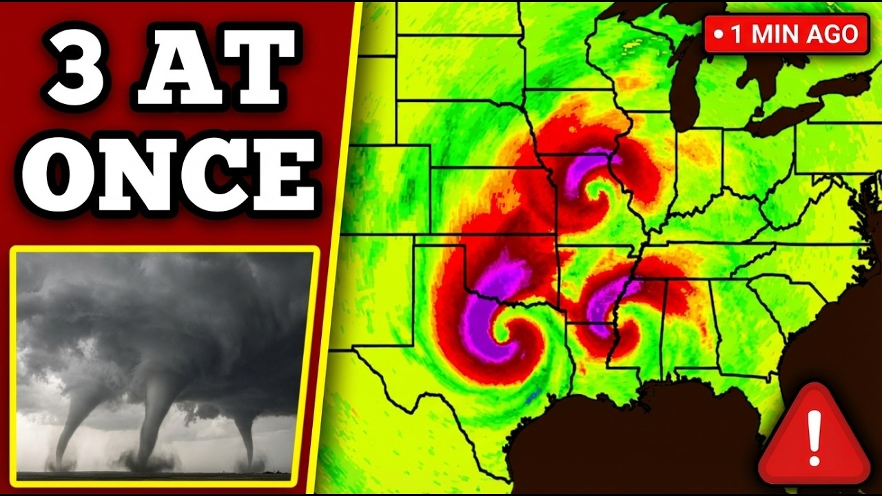 1 MINUTE AGO: Supercell Storm Produces Multiple Tornadoes