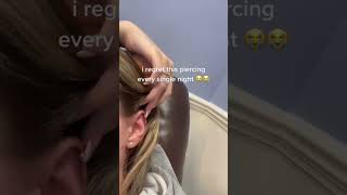 I regret getting my cartilage pierced 😭 | jycjewelry.com #earcuffs #cartilagepiercing