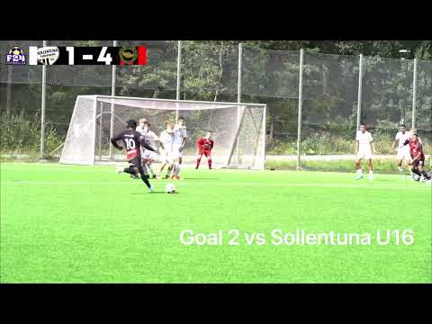 Martin Danev with two goals vs Sollentuna U16 2021