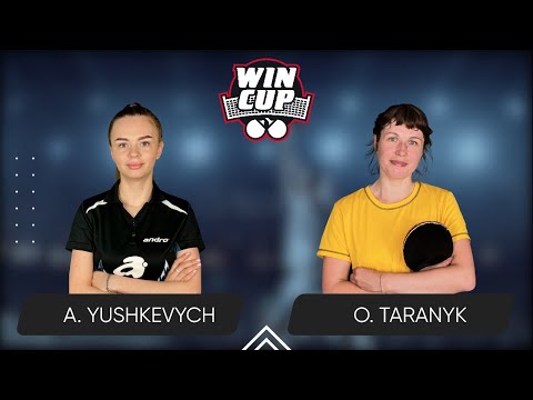 08:45 Anastasiia Yushkevych - Olena Taranyk West 2 WIN CUP 18.06.2024 | TABLE TENNIS WINCUP