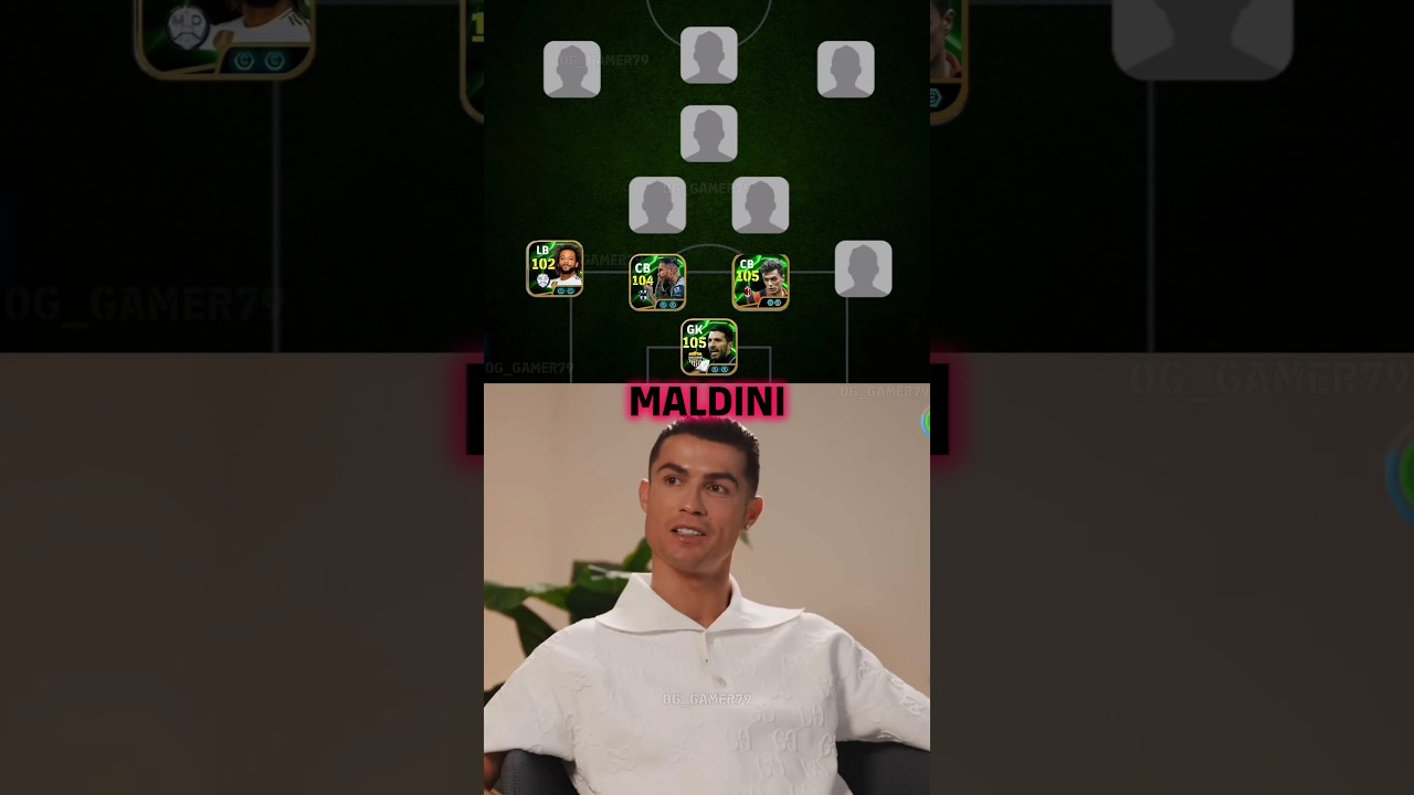 Cristiano Ronaldo Picked His Ultimate Dream XI 😱🔥 #efootball2024 #efootball2023 #efootball