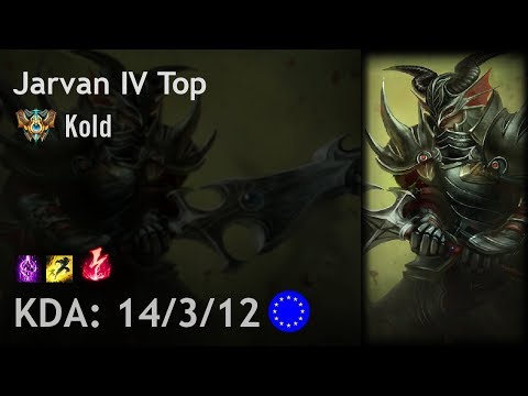 Jarvan IV Top vs Kayle - Kold - EUW Challenger Patch 7.24