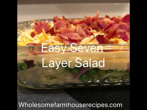 Easy Seven Layer Salad Recipe