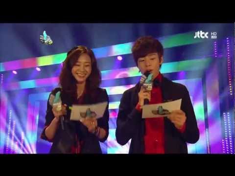 120229 Lee Hyunwoo & G.Na @ JTBC Music on top (2)