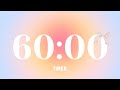 60 Minute 1hour Aesthetic Countdown Timer With Relaxing Lofi Music