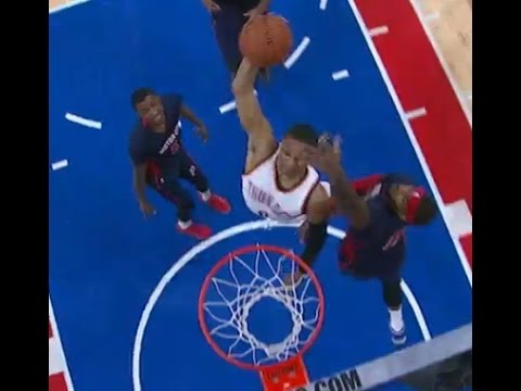 Russell Westbrook dunk: Thunder at Pistons