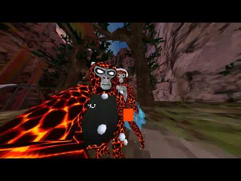 trying to double jump in gorilla tag