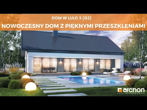 Dom w lulo 3 (G2) – Nowoczesny dom z pięknymi przeszkleniami I ARCHON+ Projekty Domów