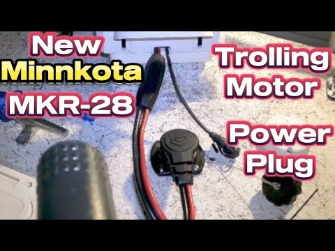 Installing  Minnkota MKR-28 Trolling Motor Power Plug. #explorepage #doityourself