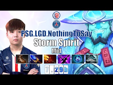 Storm Spirit Mid | PSG.LGD.NothingToSay | 11KMMR STORM SPIRIT FROM | 7.29b Gameplay Highlights