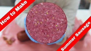 How to make summer sausage at home. Recipe Included!