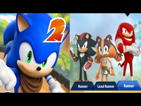 SONIC DASH 2 - STICKS VS SHADOW VS KNUCKLES GAMEPLAY WALKTHROUGH PART 9