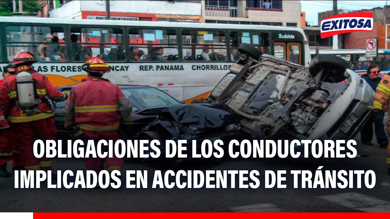 🔴🔵 MTC: ¿Cuáles son las obligaciones de los conductores implicados en accidentes de tránsito?