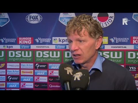 Fons Groenendijk na afloop van Excelsior - PEC Zwolle