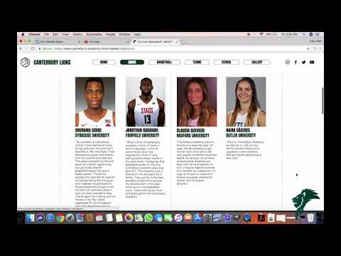 Canterbury Academy Lions  - Sponsors Promo / Website