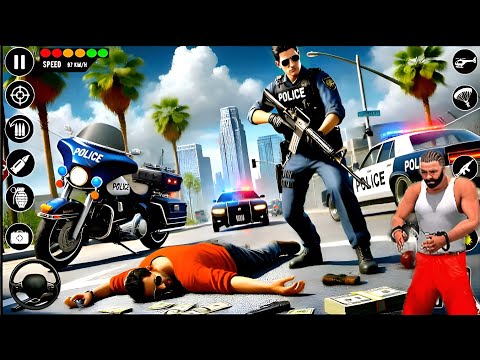 Police Car Chase Simulator 3D 2025 - Real Multi Storey Cars Driver - Android GamePlay