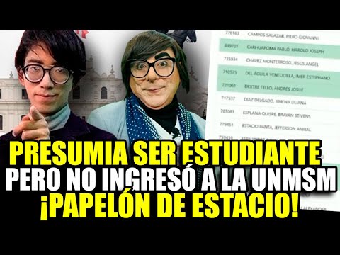 ANÍBAL ESTACIO IS LOOKED RIDICULATE AFTER NOT ACCEPTING UNMSM AND PRESUMED TO BE A PHILOSOPHY STU...